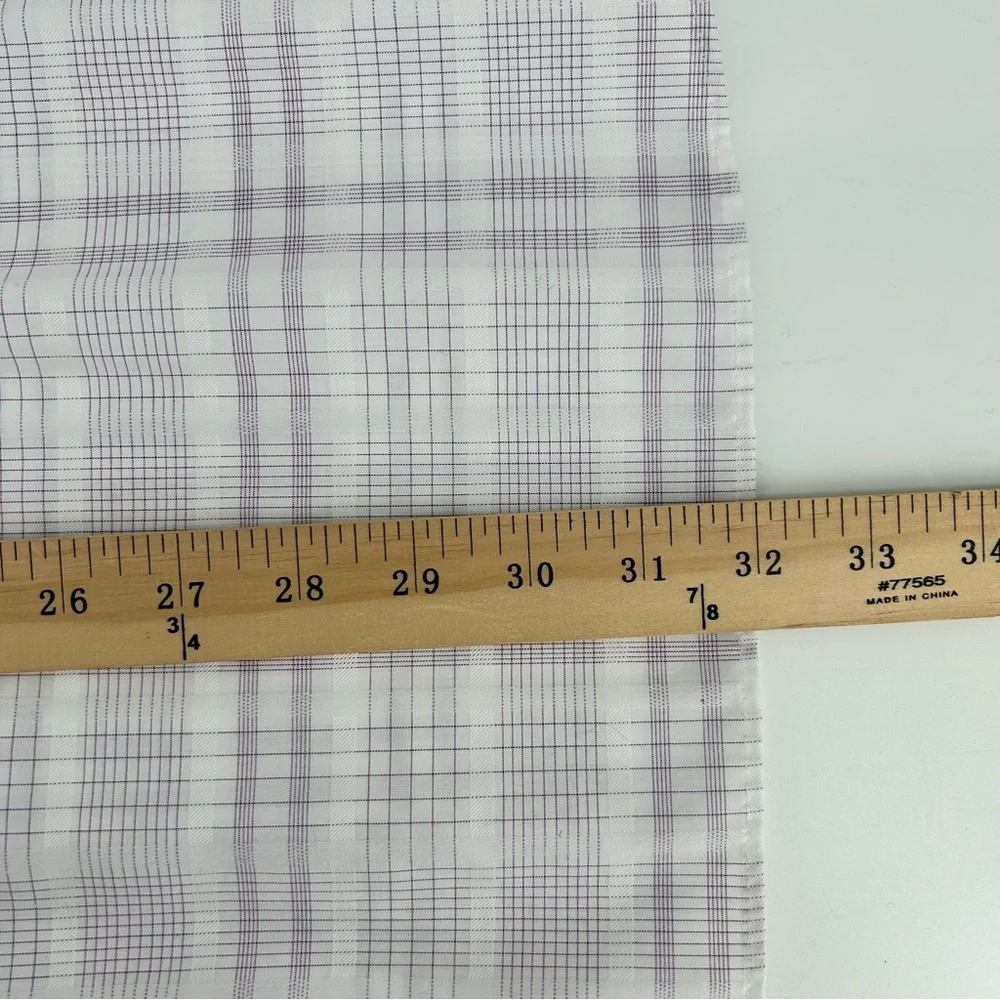 Egara Shirt White Lavender‎ Graph Check Non Iron Long Sleeve Sz 2XL Classic Fit